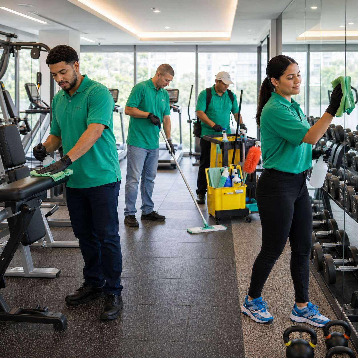 Gym & Fitness Center cleaning