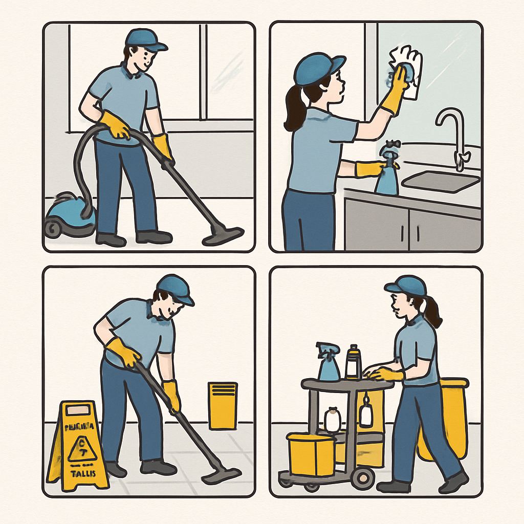 Commercial Cleaning Process