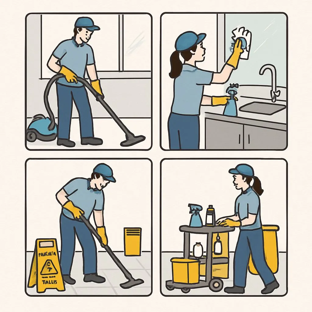 Commercial Cleaning Process