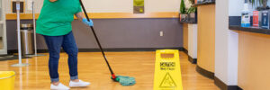 ABS cleaner mopping floors