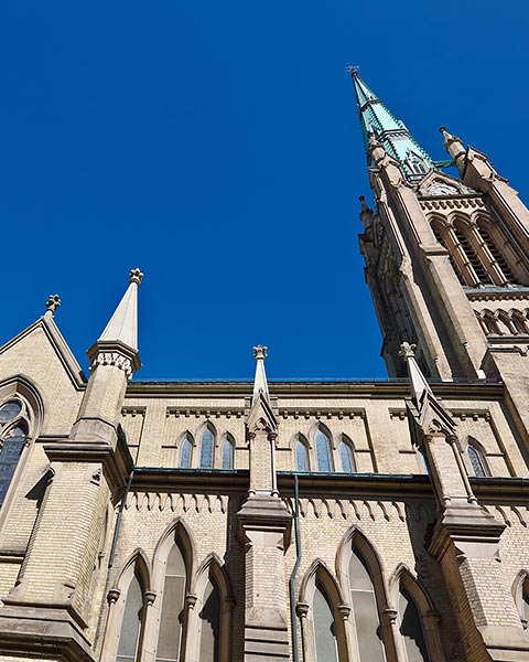 Outside of church in Austin TX